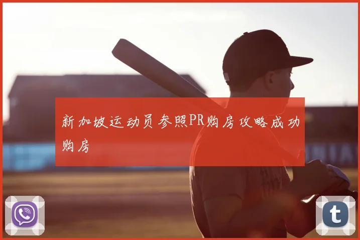 新加坡运动员参照PR购房攻略成功购房